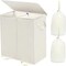 170L Double Laundry Hamper with Lid and Removable Bags, Laundry Basket 2 Section, Double Hampers for Laundry, Large Divided Hamper, Dual Laundry Hamper 2 Section with Handles